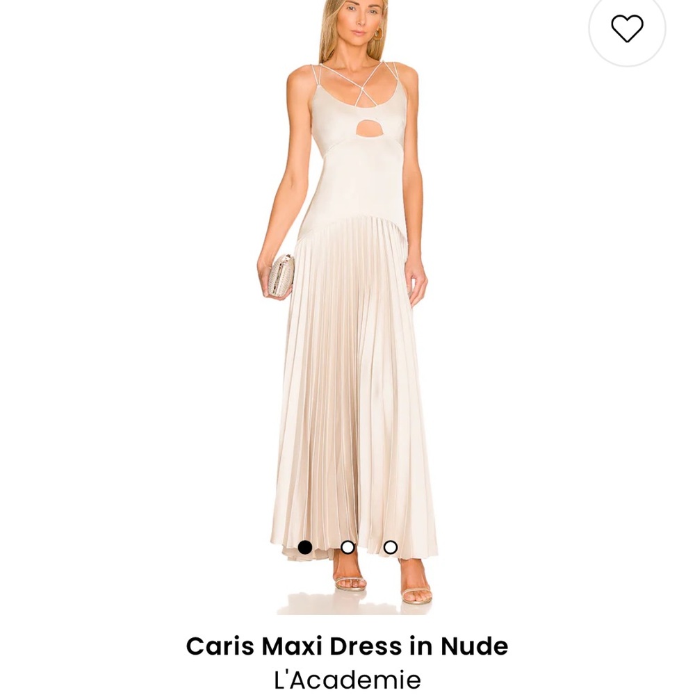REVOLVE Caris Maxi Dress in Nude
